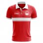 Singapore Concept Stripe Polo Shirt (Red) (Kids)