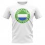 Sierra Leone Football Badge T-Shirt (White)