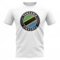 Tanzania Football Badge T-Shirt (White)