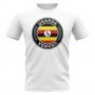 Uganda Football Badge T-Shirt (White)