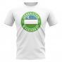 Uzbekistan Football Badge T-Shirt (White)