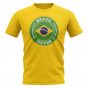 Brazil Football Badge T-Shirt (Yellow)