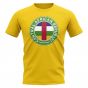 Central African Republic Football Badge T-Shirt (Yellow)