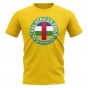 Central African Republic Football Badge T-Shirt (Yellow)