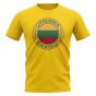 Lithuania Football Badge T-Shirt (Yellow)