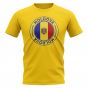 Moldova Football Badge T-Shirt (Yellow)