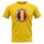 Romania Football Badge T-Shirt (Yellow)