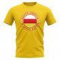 South Ossetia Football Badge T-Shirt (Yellow)