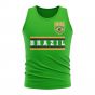 Brazil Core Football Country Sleeveless Tee (Green)