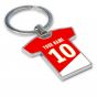 Personalised Monaco Football Shirt Key Ring