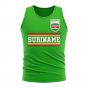 Suriname Core Football Country Sleeveless Tee (Green)