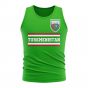 Turkmenistan Core Football Country Sleeveless Tee (Green)
