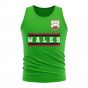 Wales Core Football Country Sleeveless Tee (Green)