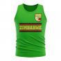 Zimbabwe Core Football Country Sleeveless Tee (Green)