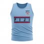 Fiji Core Football Country Sleeveless Tee (Sky)