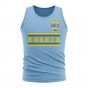 Rwanda Core Football Country Sleeveless Tee (Sky)