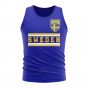 Sweden Core Football Country Sleeveless Tee (Royal)