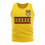 Uganda Core Football Country Sleeveless Tee (Yellow)