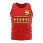 Brunei Core Football Country Sleeveless Tee (Red)