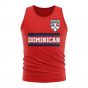Dominican Republic Core Football Country Sleeveless Tee (Red)