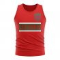 Morocco Core Football Country Sleeveless Tee (Red)