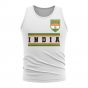 India Core Football Country Sleeveless Tee (White)