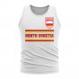 North Ossetia Core Football Country Sleeveless Tee (White)