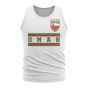 Oman Core Football Country Sleeveless Tee (White)