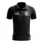 Botswana Football Polo Shirt (Black)