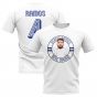 Sergio Ramos Real Madrid Illustration T-Shirt (White)