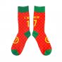 Portugal 2004 C.Ronaldo 17 Retro Football Socks