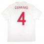 England 2009-10 Home Shirt (M) Gerrard #4 (Good)