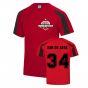 Donny Van De Beek Manchester Sports Training Jersey (Red)