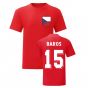 Milan Baros Czech Republic National Hero Tee's (Red)