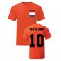 Dennis Bergkamp Holland Natioal Hero Tee's (Orange)