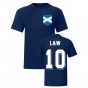 Denis Law Scotland National Hero Tee (Navy)