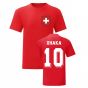 Granit Xhaka Switzerland National Hero Tee (Red)