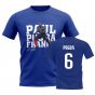 Paul Pogba France Player Tee (Blue)