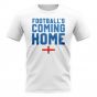 England Footballs Coming Home T-Shirt - Flag/White