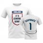 England Its Coming Home T-Shirt (Southgate 1) - White