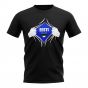 Estonia Chest Badge T-Shirt (Black)