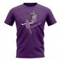 Gabriel Batistuta Celebration T-Shirt (Purple)