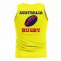 Australia Rugby Ball Tank Top (Yellow)