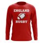 England Rugby Ball Long Sleeve Tee (Red)