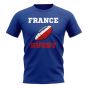 France Rugby Ball T-Shirt (Blue)