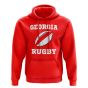 Georgia Rugby Ball Hoody (Red)