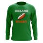 Ireland Rugby Ball Long Sleeve Tee (Green)