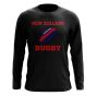 New Zealand Rugby Ball Long Sleeve Tee (Black)