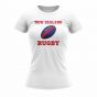 New Zealand Rugby Ball T-Shirt (White) - Ladies