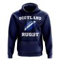 Scotland Rugby Ball Hoody (Navy)
